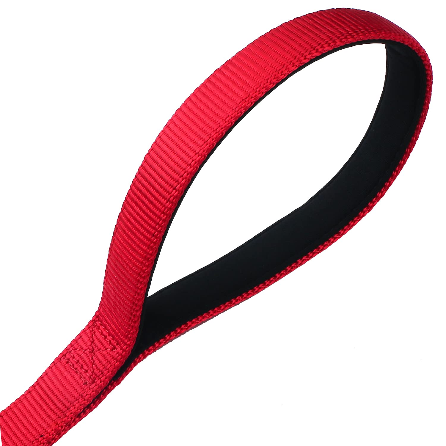 Correa de entrenamiento corto y caminante para perro con nailon resistente y mango acolchado suave (60,9 cm, chili pimienta)