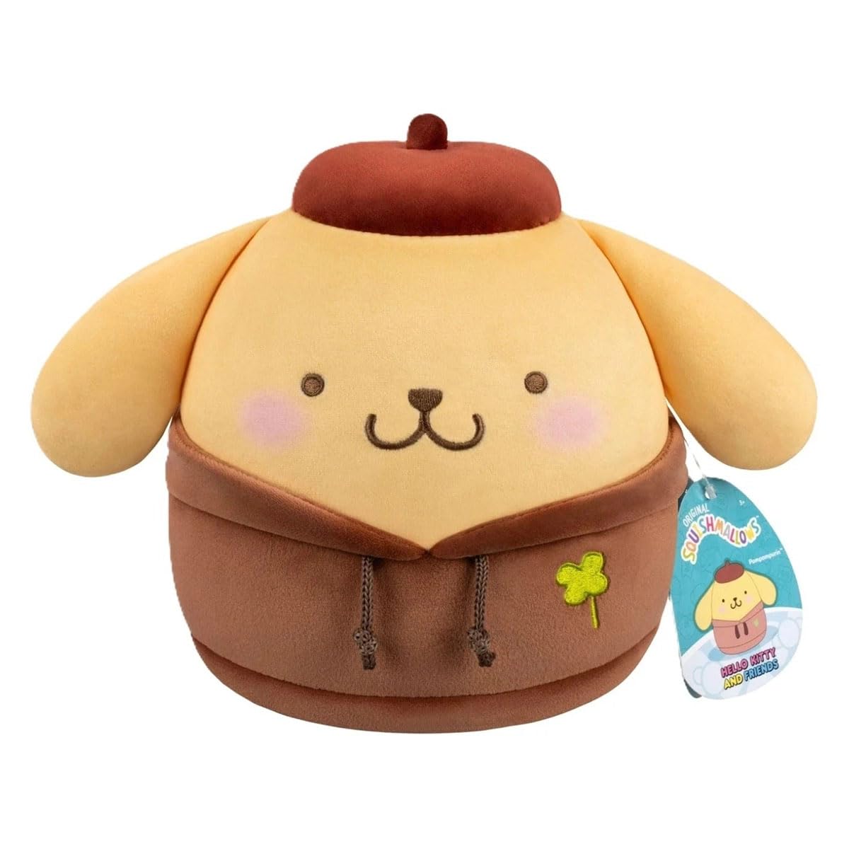 Squishmallows 8 Inch PomPomPurin Plush Hello Kitty & Friends Dabodabo Hoodie