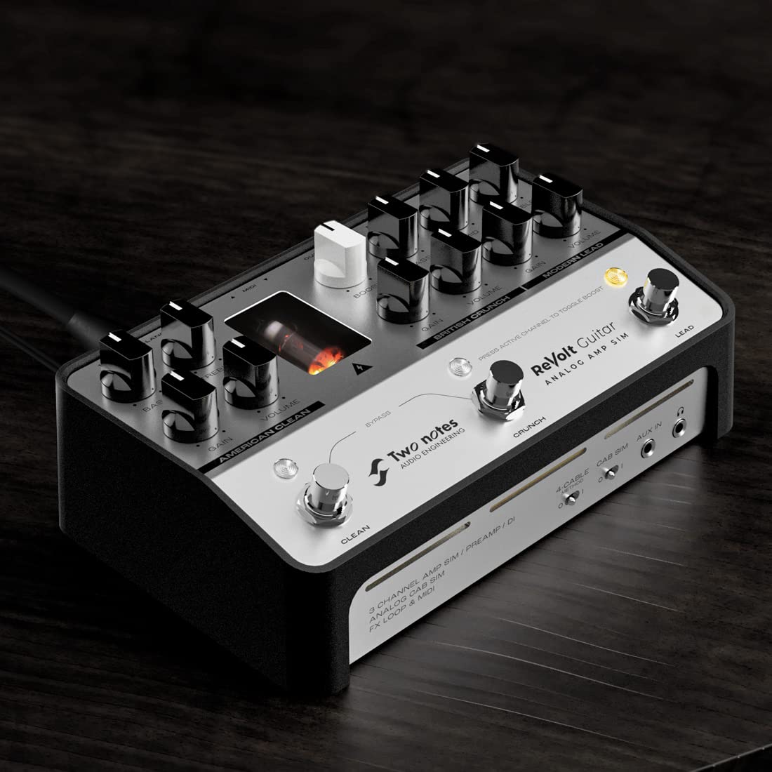 Two Notes ReVolt Guitar Preamp Simulator Amplificatore + cavo jack Keepdrum
