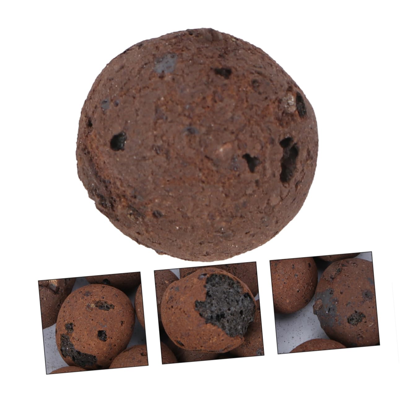 Kisangel Rocas de Arcilla Marrón para Macetas de Cactus y Suculentas, Base Práctica y Transpirable para Cultivo Hidropónico en Hogares y Oficinas, 1 Bolsa