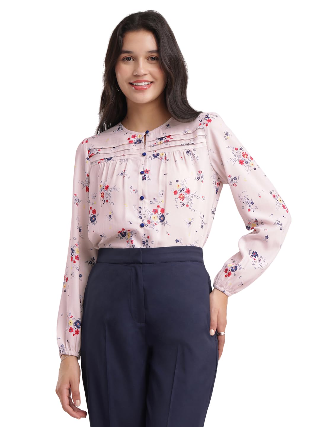 fablestreet Floral Print Top - Off White-picture-23