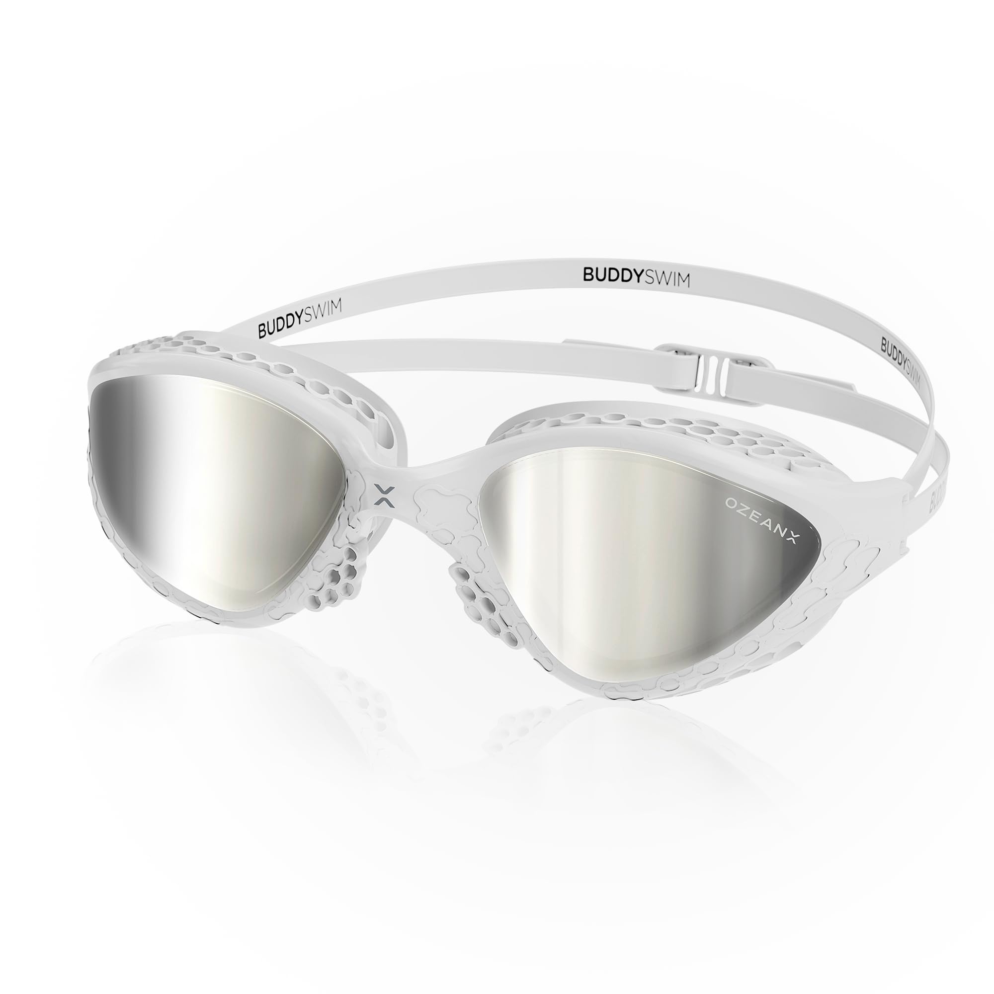 BUDDYSWIM Swimming Goggles OzeanX, Antifog with Panoramic XVISION Lenses. Protection UV400. Hydrodynamic Fit. Open Water Goggles โ image 1