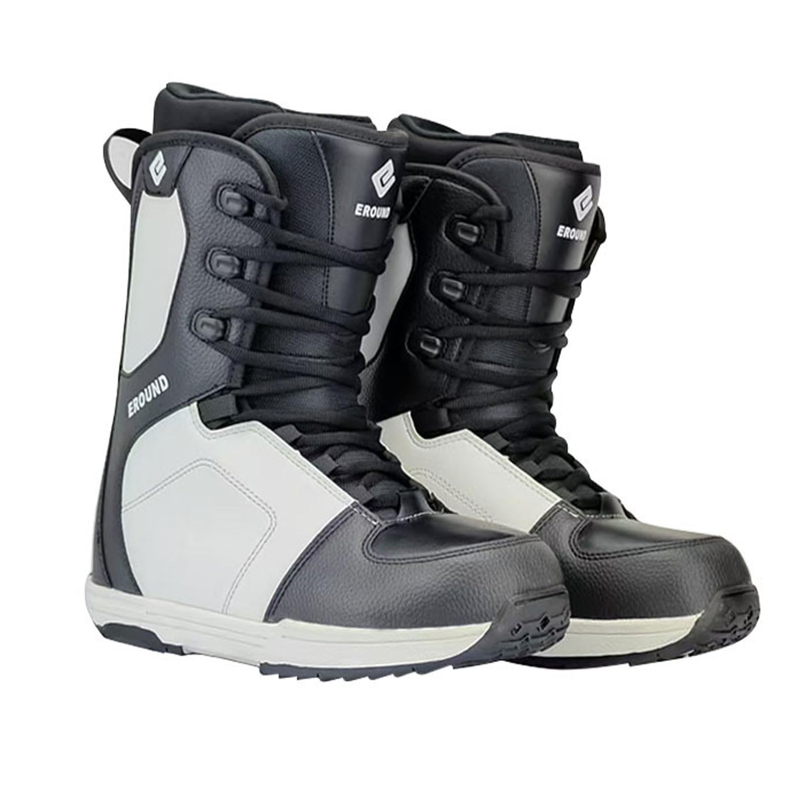 Botas de Snowboard para Hombre Mujer,All Mountain Freeride Freestyle Bota Blanda Zapatos de Snowboard Niños Agarre Firme y Antideslizante Ajuste cómodo Todas Las Tallas 28-46