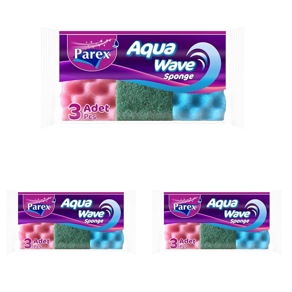 PAREX Aquawave Sünger 3’Lü 3lü paket