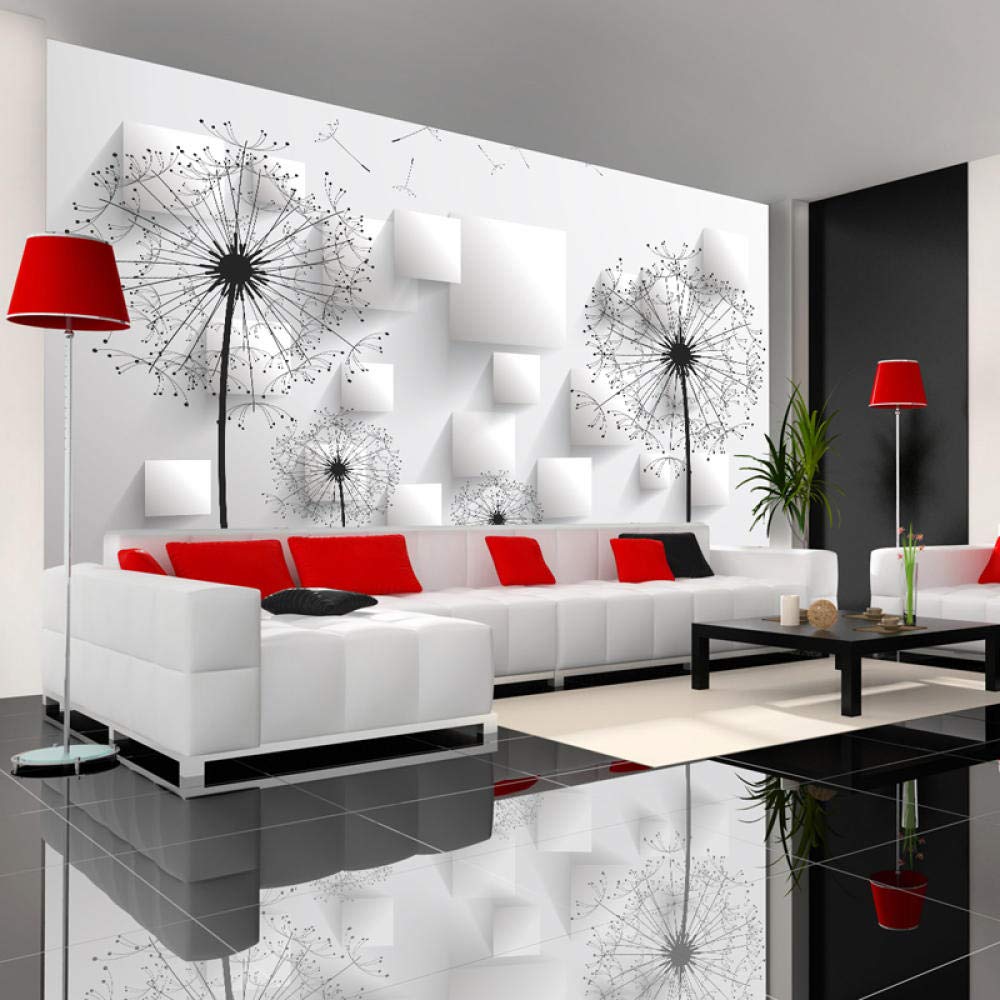 Papel tapiz 3D estéreo diente de león Mural dormitorio sala de estar TV Fondo pintura de pared papel tapiz decoración del hogar