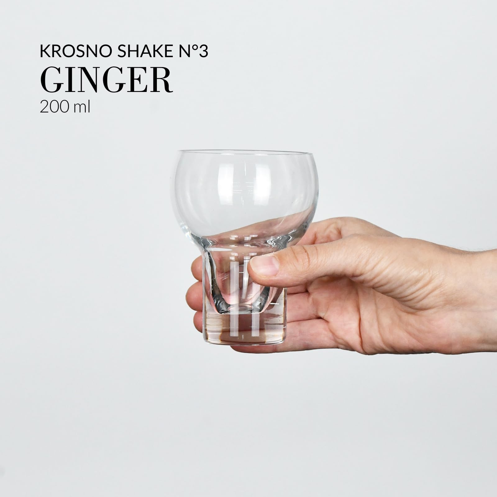 Krosno Lot de 3 verres à cocktail | 190, 150, 200 ml | Collection Shake | Margarita et Martini | Verre durable | Parfait pour la maison, les restaurants et les fêtes | Passe au lave-vaisselle