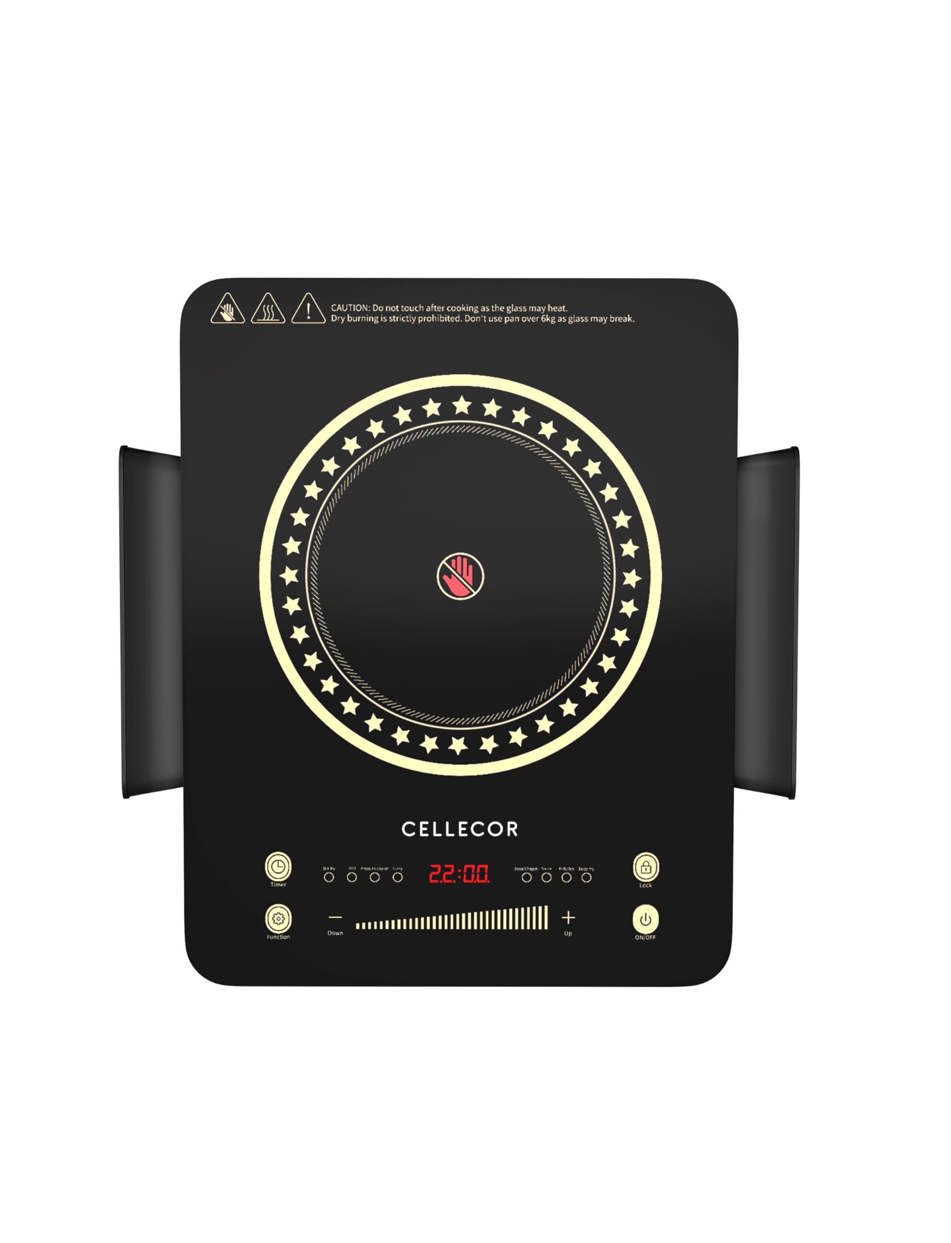 Cellecor Induction Cooktop - 2000W, 5 Modes, Auto Shutoff -9