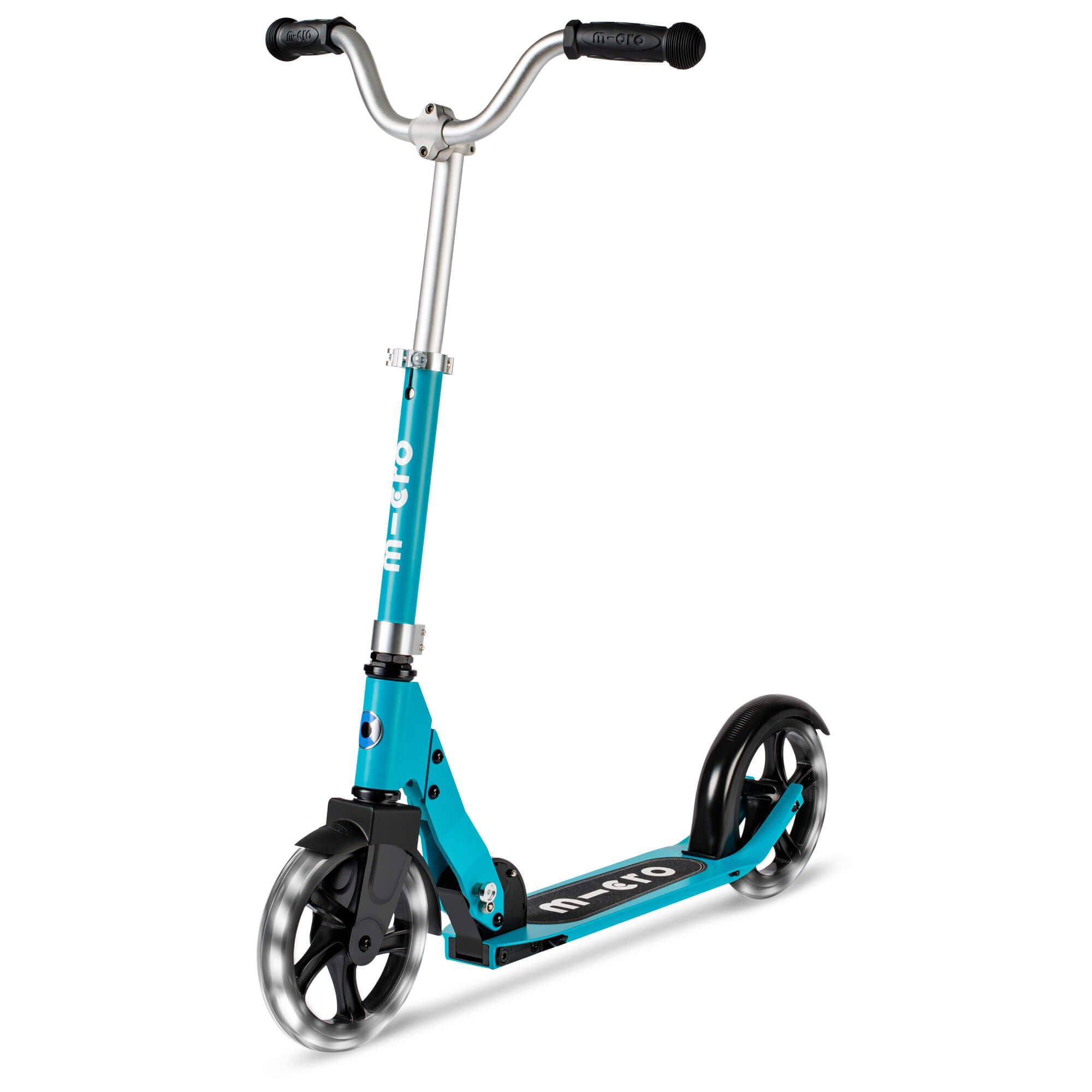 Micro Scooters | Cruiser LED Children's Scooter | Handlebar Adjustable | Lightweight | Light Up Wheels | Foldable | Kickstand | 5-12yrs | Boys & Girls