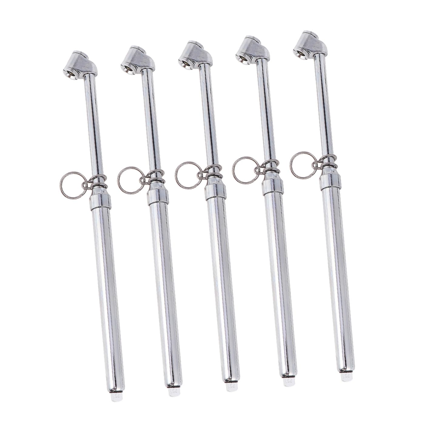 Jauge de Pression des Pneus Type Crayon 5 Pièces en Métal