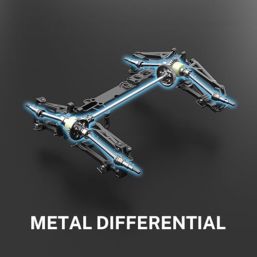 Miniatura 4 de YONCHER YC380 116 - Autos de control remoto rápidos sin escobillas para adultos, camión de control remoto 4WD de 32.3 mih, camiones monstruo RC de