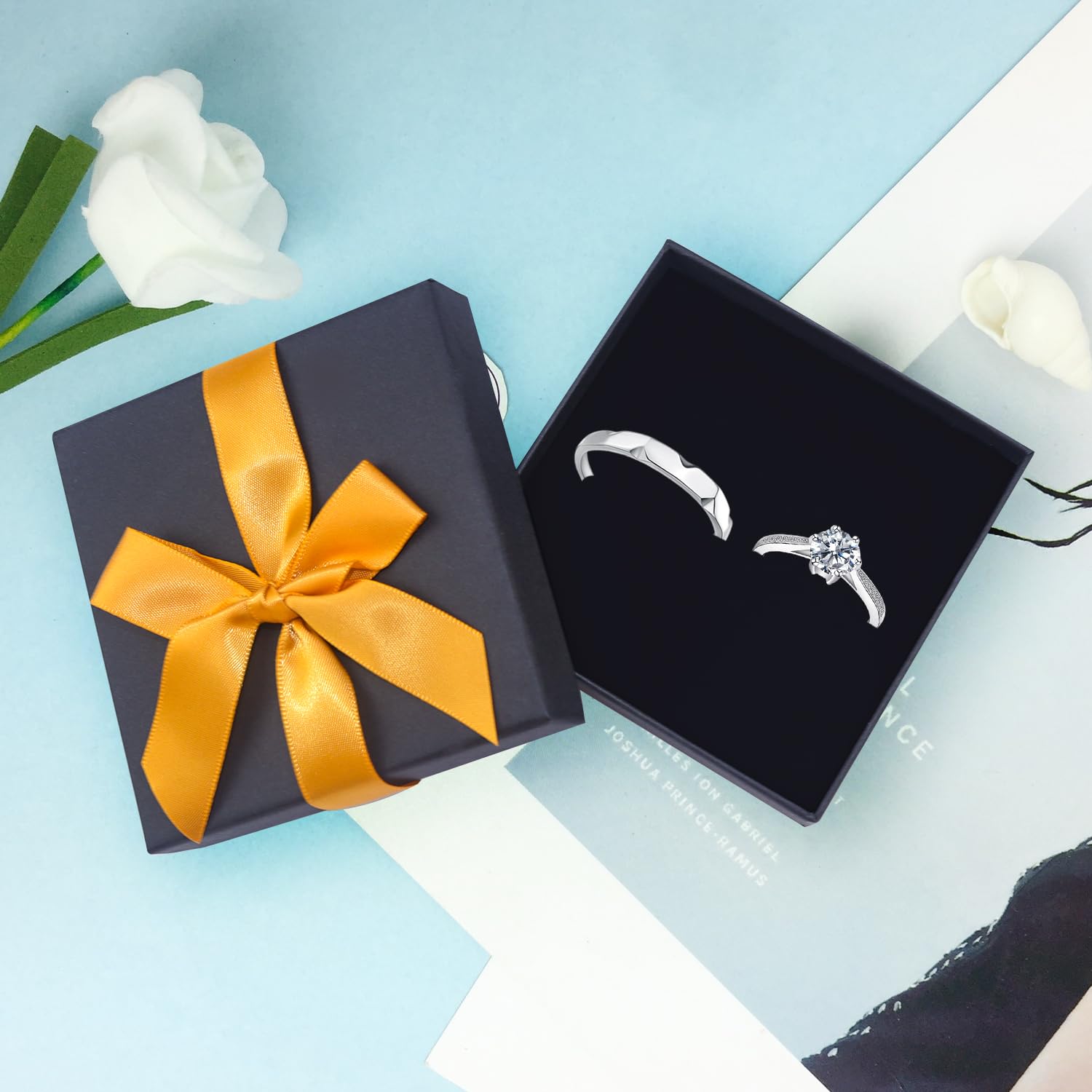 Oirlv Blanc Haute Qualité Boîte à Bijoux Boucles D'Oreilles Peut être Utilisé Pour La Saint Valentin Anniversaire Boîte Cadeau Boucles D'Oreilles