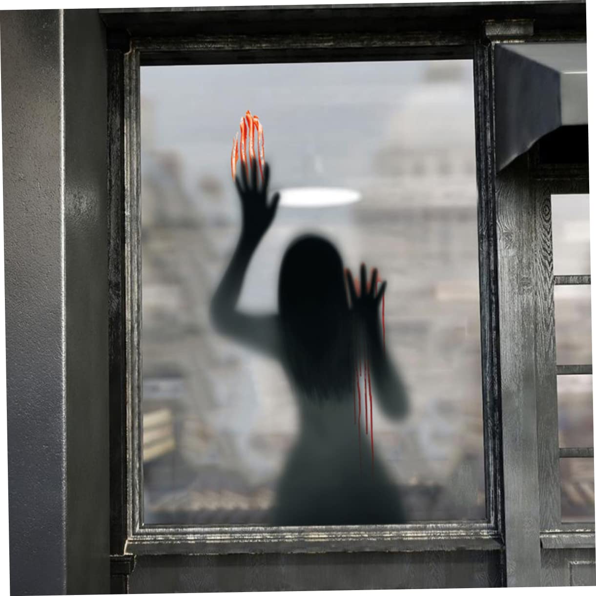 IMIKEYA 4 Stück Pvc Geister Fensterdekorationen Gruselige Fensteraufkleber Gruselige Tapeten Halloween Aufkleber Für Fenster