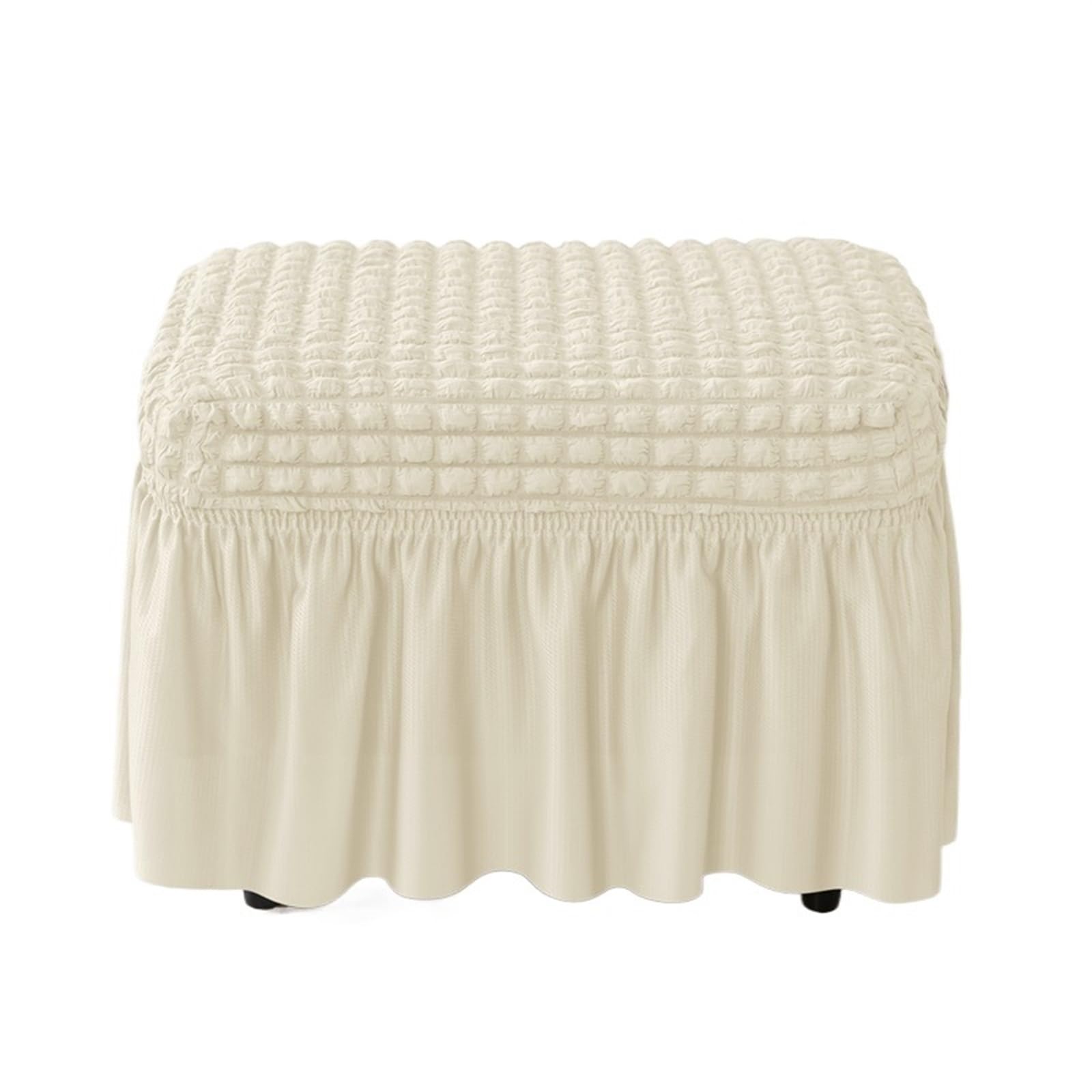 YXINAER Foot Stool Cover 1PCS Bubble Footstool Stretch Ottoman(B1Footstool Cover)