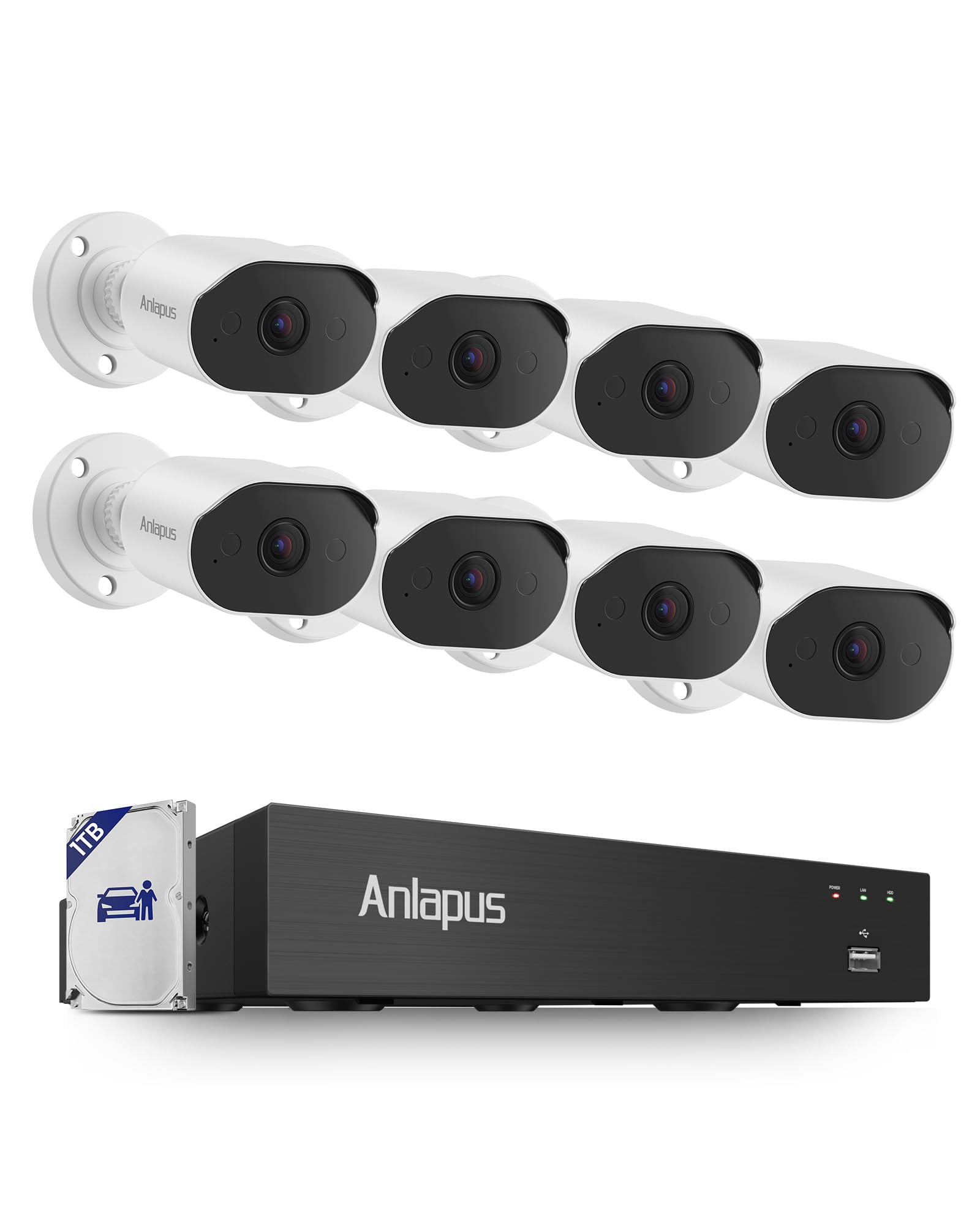 Anlapus 8CH 4K Security Camera System