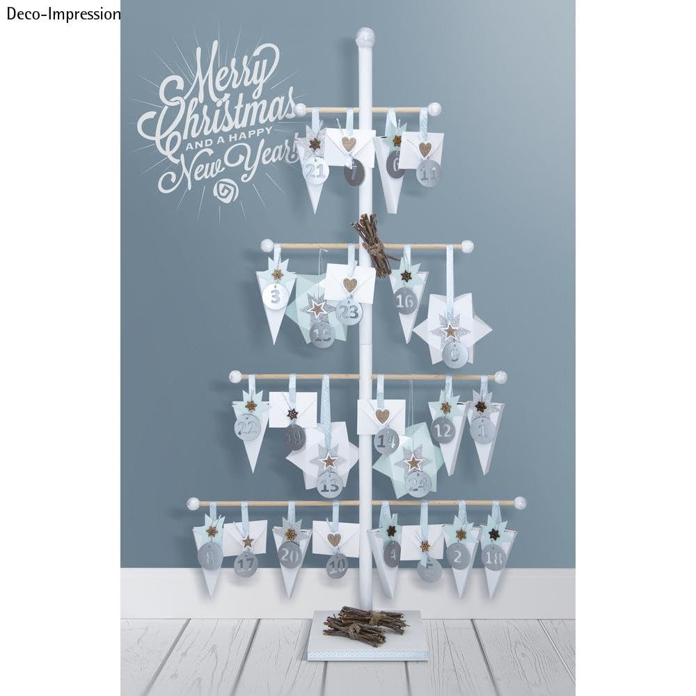 Image secondaire de Rayher Arbre présentoir en bois, nature, set 17 pces., 93x52x18cm, 4 branches, porte-bijoux, calendrier de l’avant -62582000