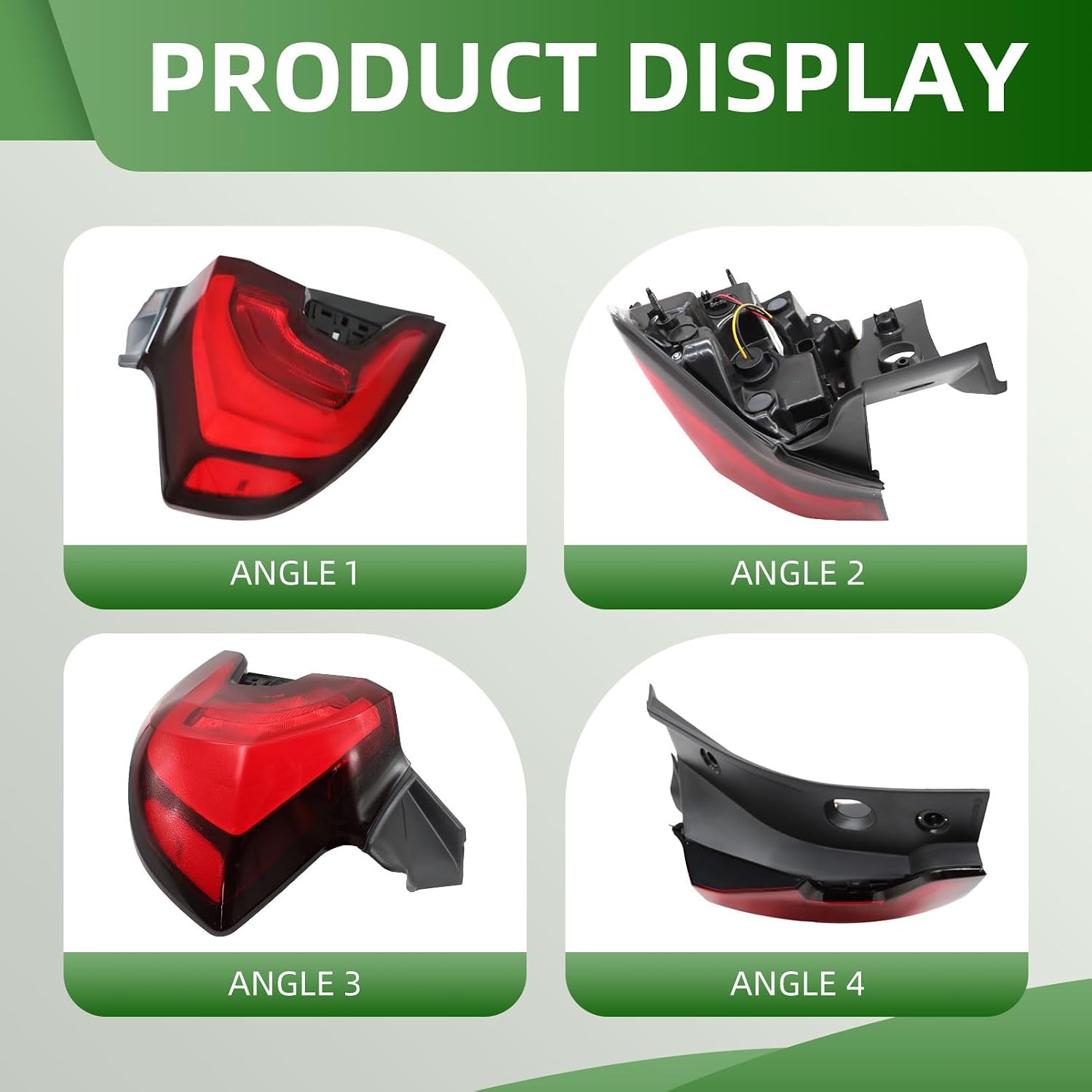 Tail Light Outer Assembly Compatible with 2018 2019 2020 2021 Terrain Left Driver Side Rear Brake Stop Rear Tail lamp 84379497 GM2804135 (Left)
