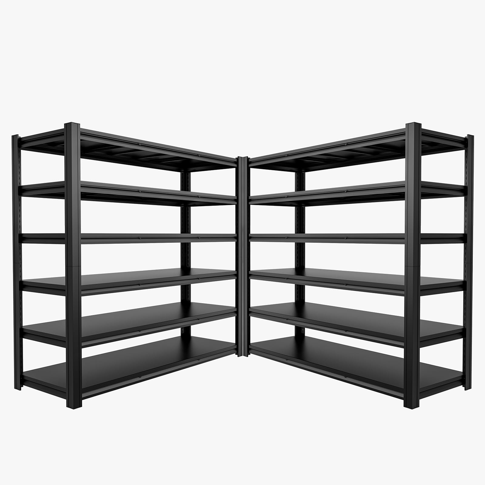 Garage Shelving Heavy Duty Storage Shelves 3000 LBS Adjustable Metal Shelving Uints and Storage for Garage,Warehouse,School,Commercial,Business, (LJ-3-6-T2)