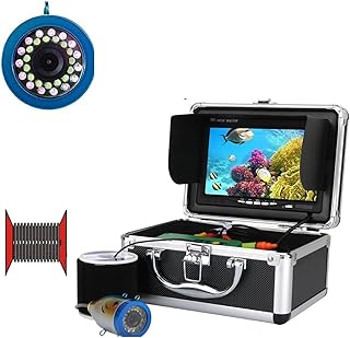 CâMera De Pesca SubaquáTica Câmera de pesca subaquática Localizador de peixes Câmera de pesca subaquática 7" 1000TVL15pcs LEDs brancos + 15pcs lâmpada infravermelha para pesca no gelo/mar/inverno