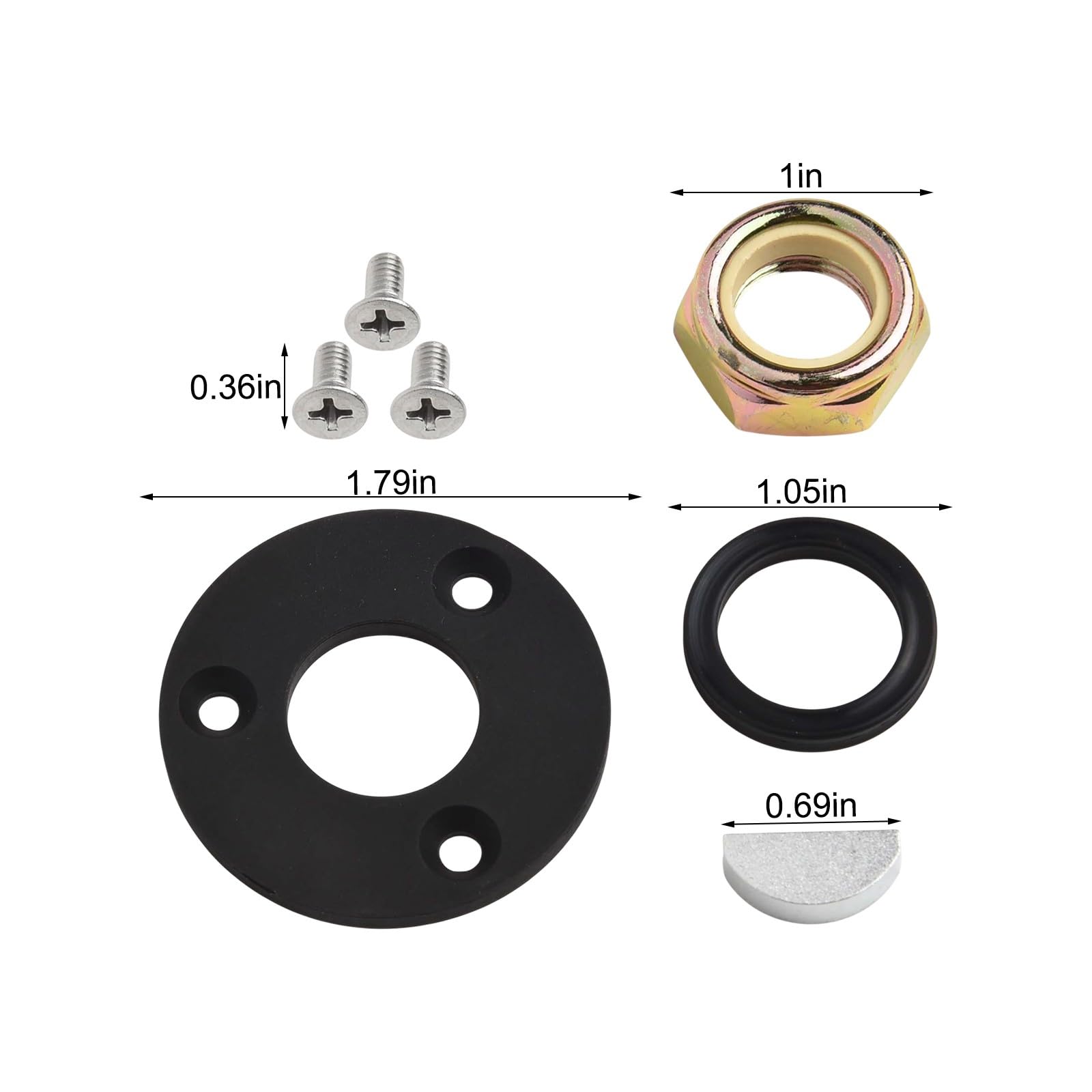 per kit di guarnizioni per timone marino compatibile con Seastar HP6032 HH4313 HH4315 Series, parti di riparazione del sistema di sterzo del timone con coperchio superiore e guarnizione