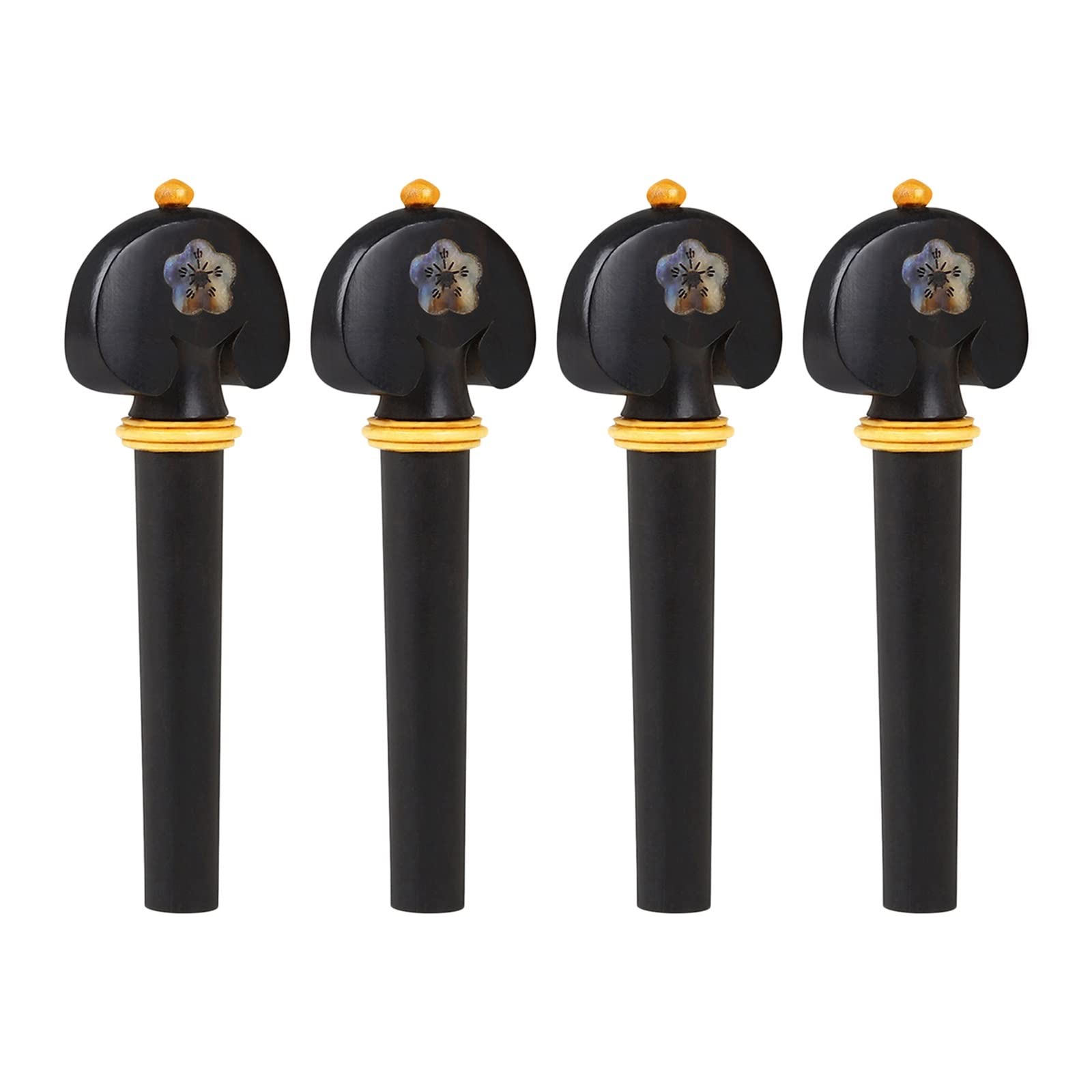 NYMFEA yaoqijie 4X ébano 3/4 4/4 Clavijas de afinación de violín Accesorios de Instrumentos de Cuerda de Madera Ukelele Clavijas de afinación de Guitarra acústica clásica Lasting