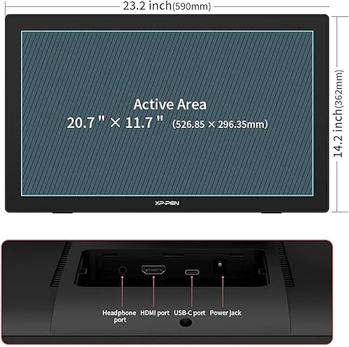 Miniatura 63 de XPPen Artist 22 2ª tableta gráfica de computadora 122% sRGB con función de inclinación, lápiz capacitivo sin batería, soporte ajustable, pantalla