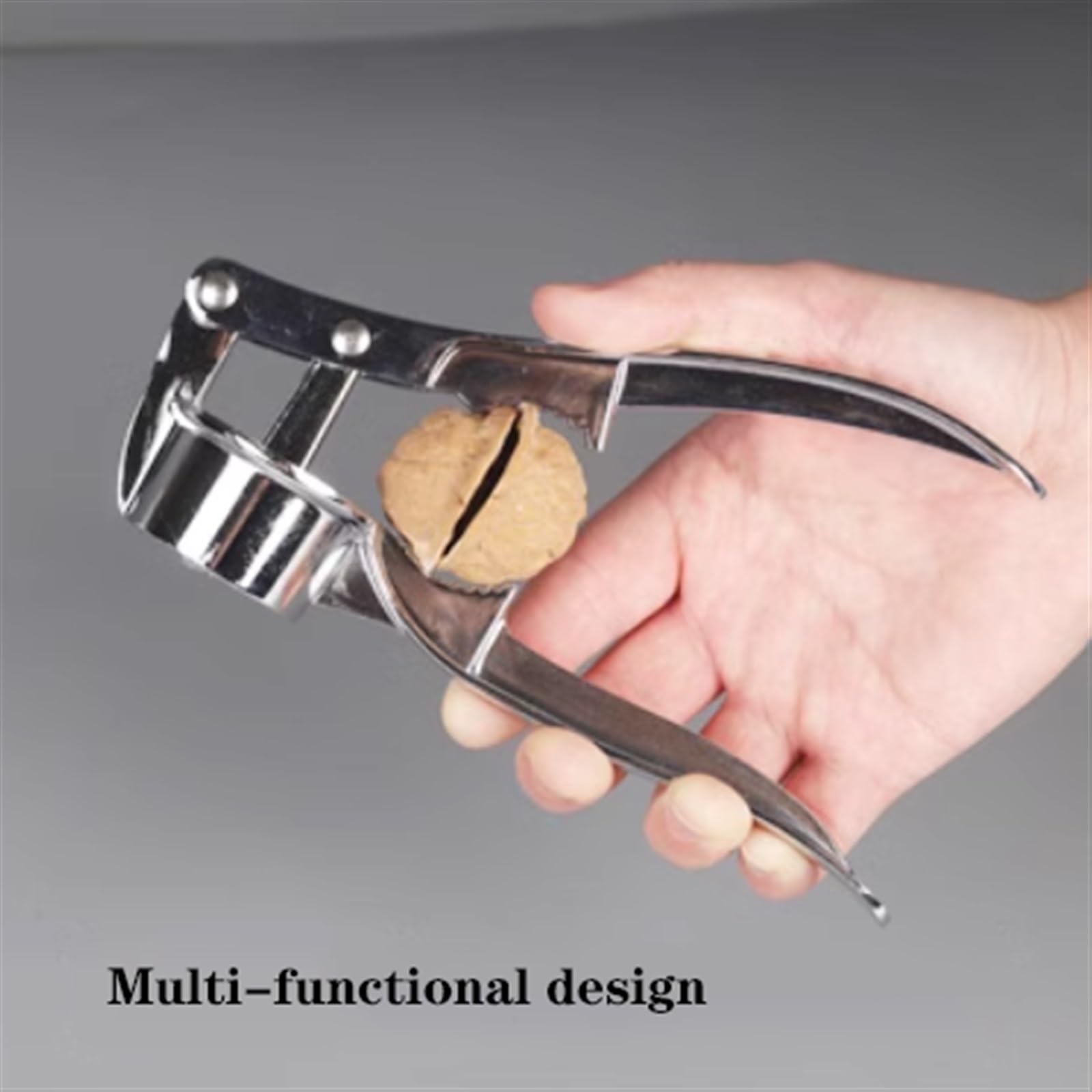 Knoblauchpresse und Zerkleinerer, rostfreie Küchenpresse mit ergonomischem Griff für einfache Reinigung, ideal für Knoblauch- und Ingwerstampfer, unverzichtbares Küchenwerkzeug