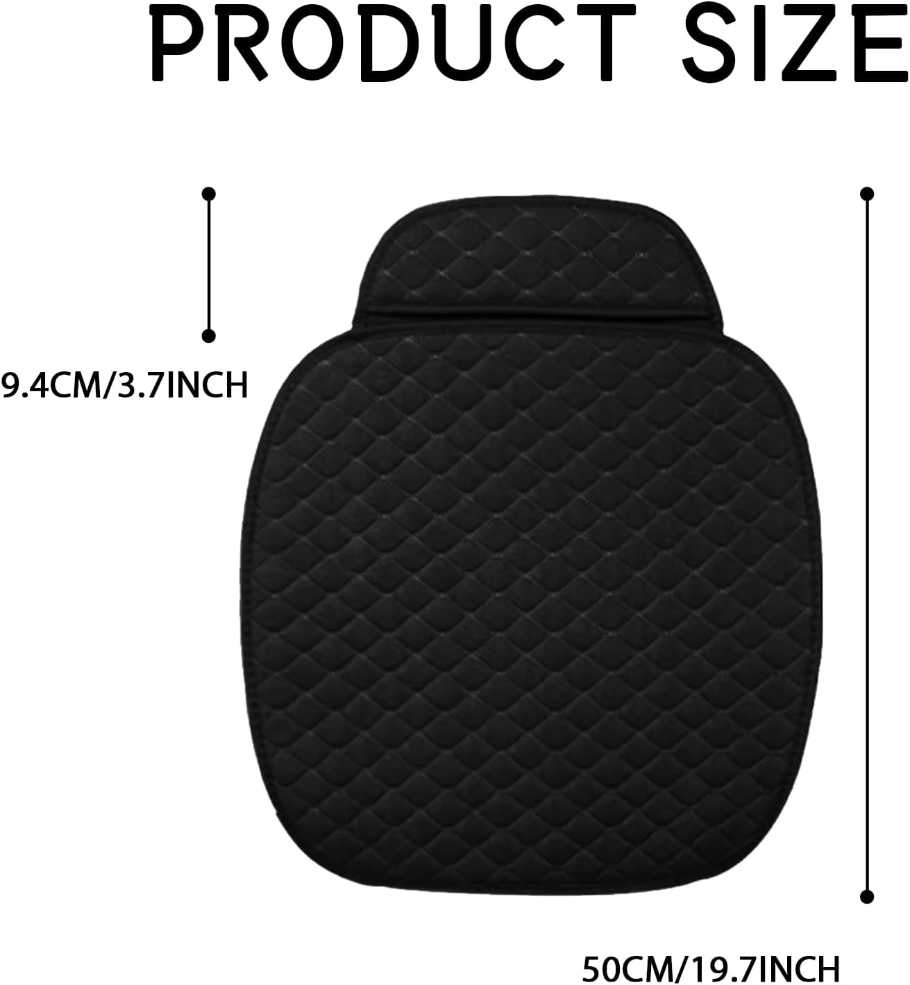 car seat covers, breathable comfort linen car seat protector with storage pocket, all seasons anti-slip front seats cushion pad, universal auto interior accessories for most vehicles (black)