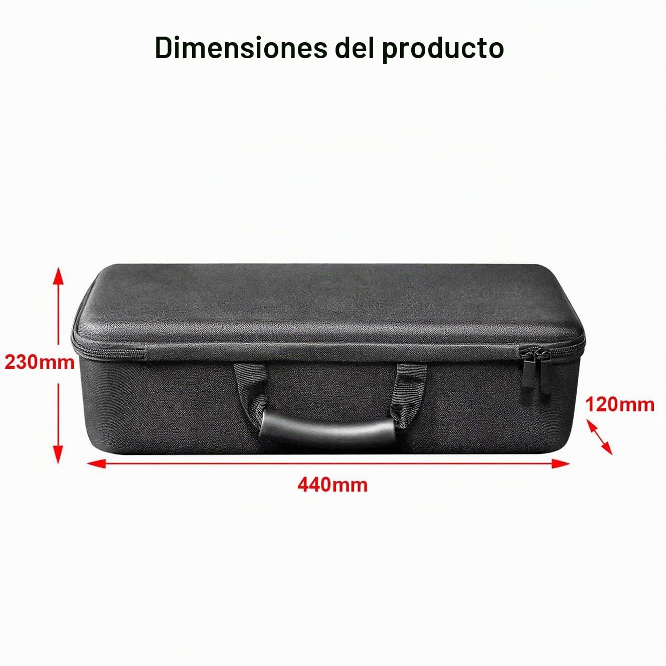 Funda rígida de viaje compatible con secador de pelo Dyson HD17 HD18, bolsa de almacenamiento de EVA para secador de pelo Supersonic R y accesorios