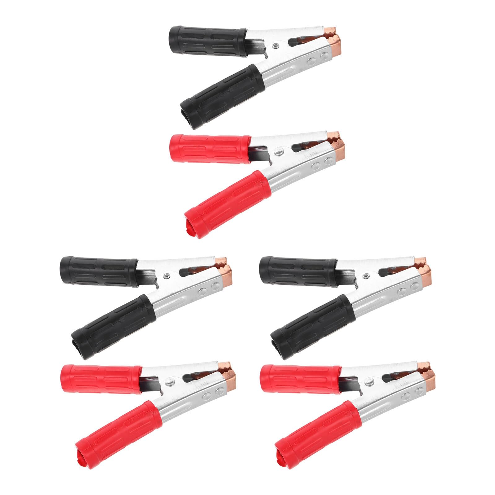 6pezzi Morsetti Batteria Isolati per Cavi Elettrici Morsetti per Batterie Auto Clip Coccodrillo per Alimentazione e Ricarica