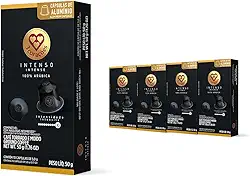 3 Corações Pack Cápsulas de Café Intenso, Compatíveis com Nespresso, contém 40 un