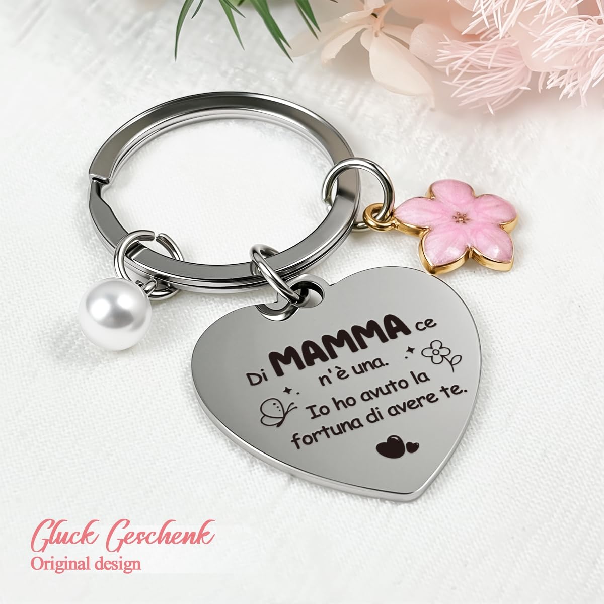 1 portachiavi per la mamma, regalo per la festa della