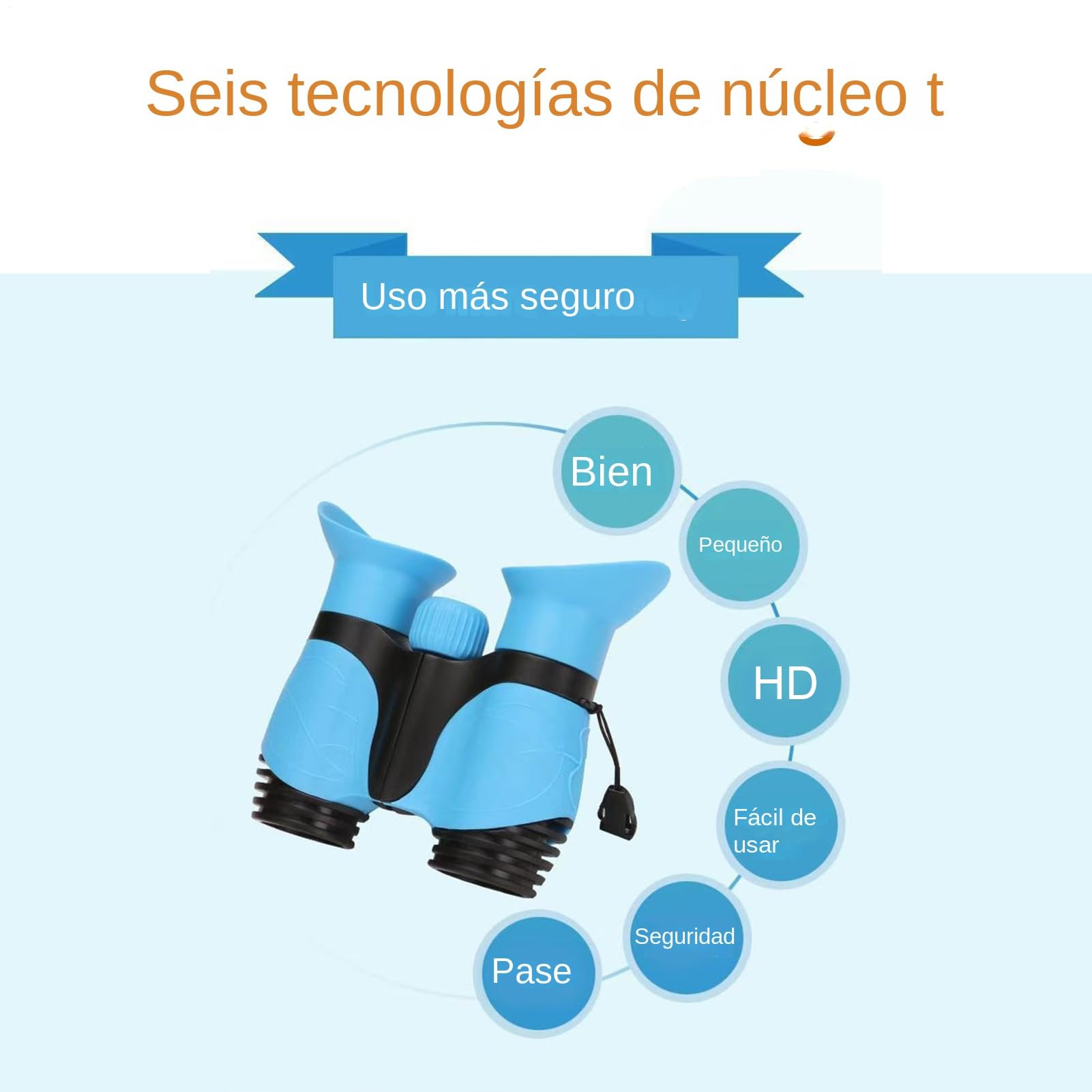 Prismáticos Compactos para Niños | HD Portátiles para Exteriores,8X Aumentos, Observación De Aves para Senderismo, Turismo Y Espectáculos Al Aire Libre