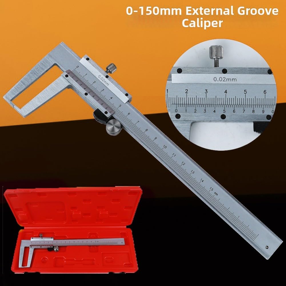 Calibro a corsoio da 0,02 mm, alto 0-150-200-300 mm, strumento di misurazione per ingegneria meccanica (0-150 mm)