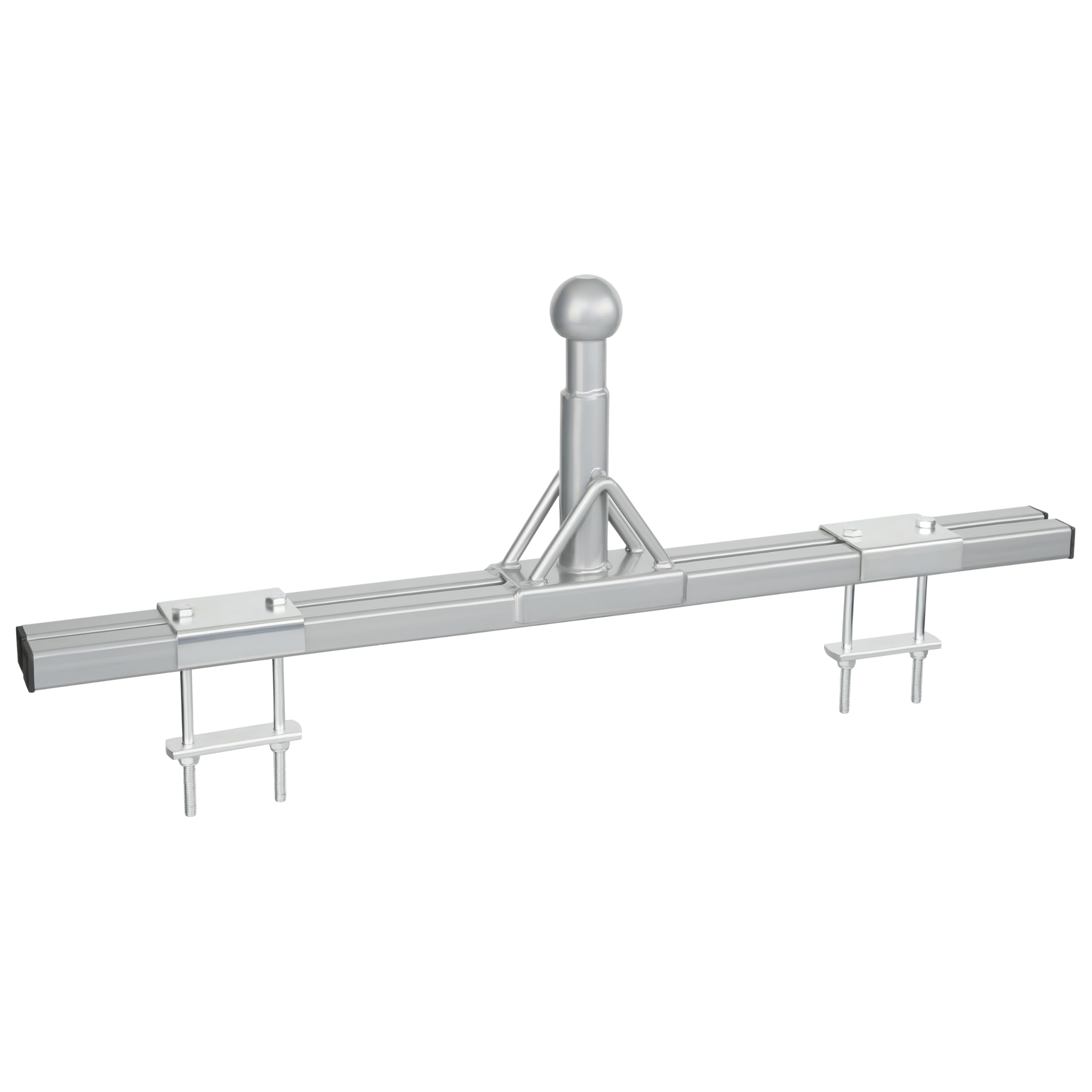 Deichselträger Fahrradträger Adapter Wohnwagen | Kupplungsträger Deichselaufnahme | inkl. Befestigungsmaterial | max. 50 kg | für 2 Fahrräder | U-Bügel & Klemmplatten | Caravan Zubehör