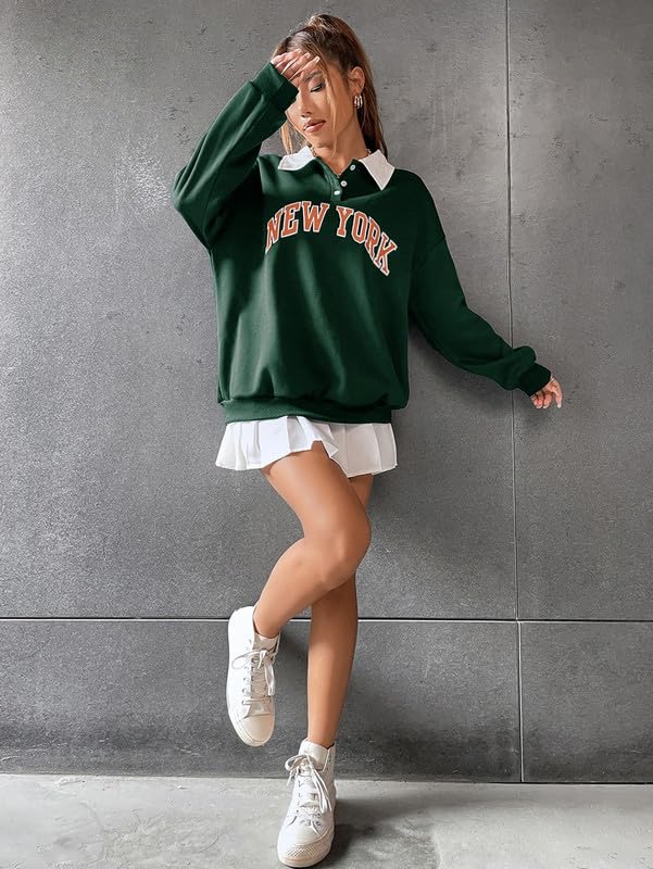 Image of Women Collar Button Hoodie /Sweatshirt | Polycotton Hoodies for Gym, Travel & Everyday Wear | Warm & Comfortable Casual Wear