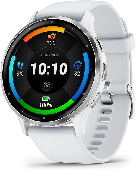 Garmin Relógio Venu 3 Branco 45mm com Monitor Cardíaco de Pulso e GPS