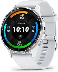 Garmin Relógio Venu 3 Branco 45mm com Monitor Cardíaco de Pulso e GPS