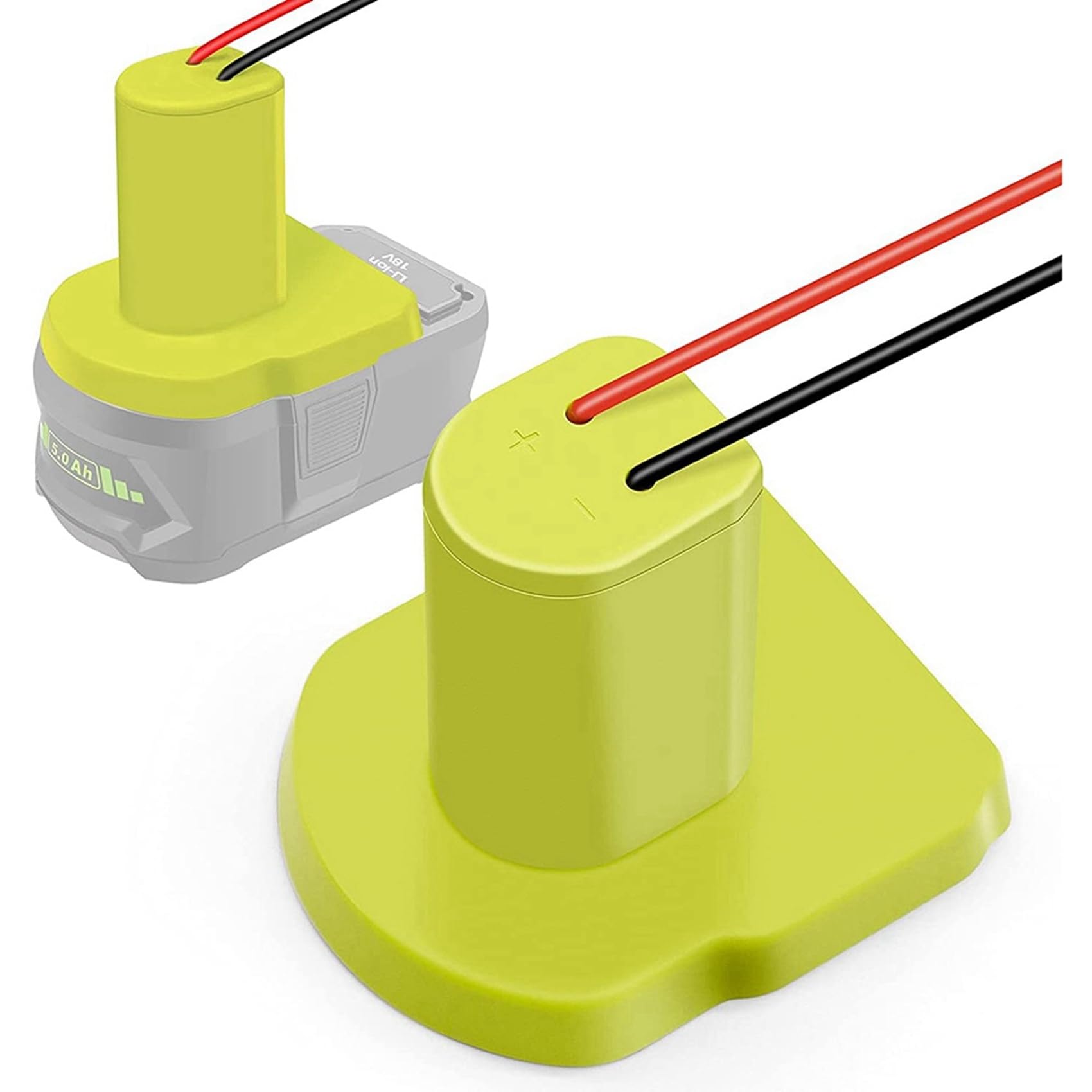 4 x adapter do akumulatora + 18 V akumulator litowo-jonowy, konwerter narzędzi z 12 kablami pomiarowymi