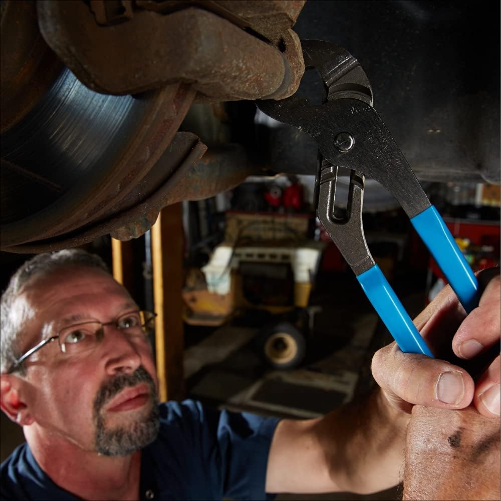Crаzу Dеаlѕ Channellock 440 Tongue and Groove Pliers | 12-Inch Straight Jaw Groove Joint Plier with Comfort Grips | 2.25-Inch Jaw Capacity | Laser Heat-Treated 90° Teeth| Forged High Carbon Steel | Made in USA, Black, Blue, Silver