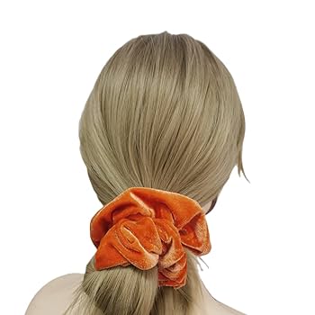 Amazon.com : 2 Pcs Orange Color Large Size Scrunchies for Amazon.com : 2 Pcs Orange Color Large Size Scrunchies for