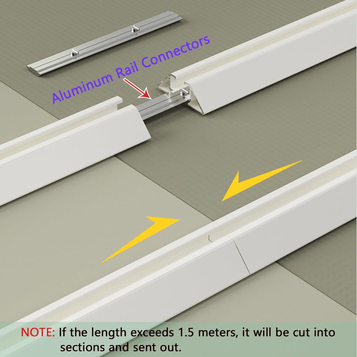 Rail de rideau robuste en aluminium à 1 voie avec rouleaux silencieux, tringle à rideau de plafond adhésive pour rideaux, aucun perçage nécessaire (couleur : noir, taille : 180 cm)
