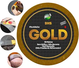 Fita Protese 15m Gold origin 2,5cm Amarela Não Derrete
