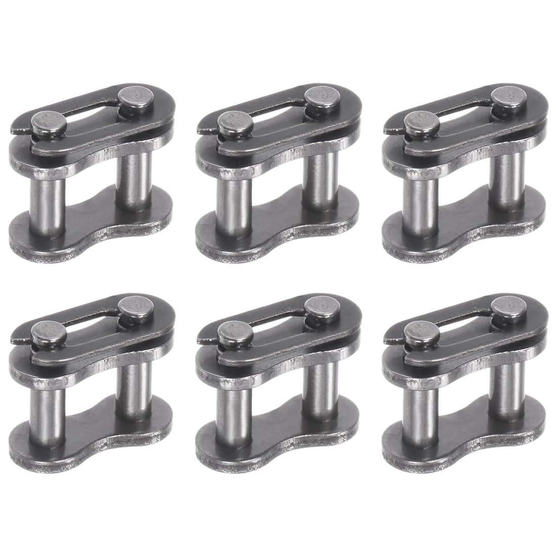 6pcs Master Links de Plata para Motocicleta ATV Quad 4 Wheeler Pocket Bike 50cc 70cc 90cc 110cc 125cc, 4uds Eslabones Principales de Cadena Aleación de Acero Robustos Eslabón Principal 428