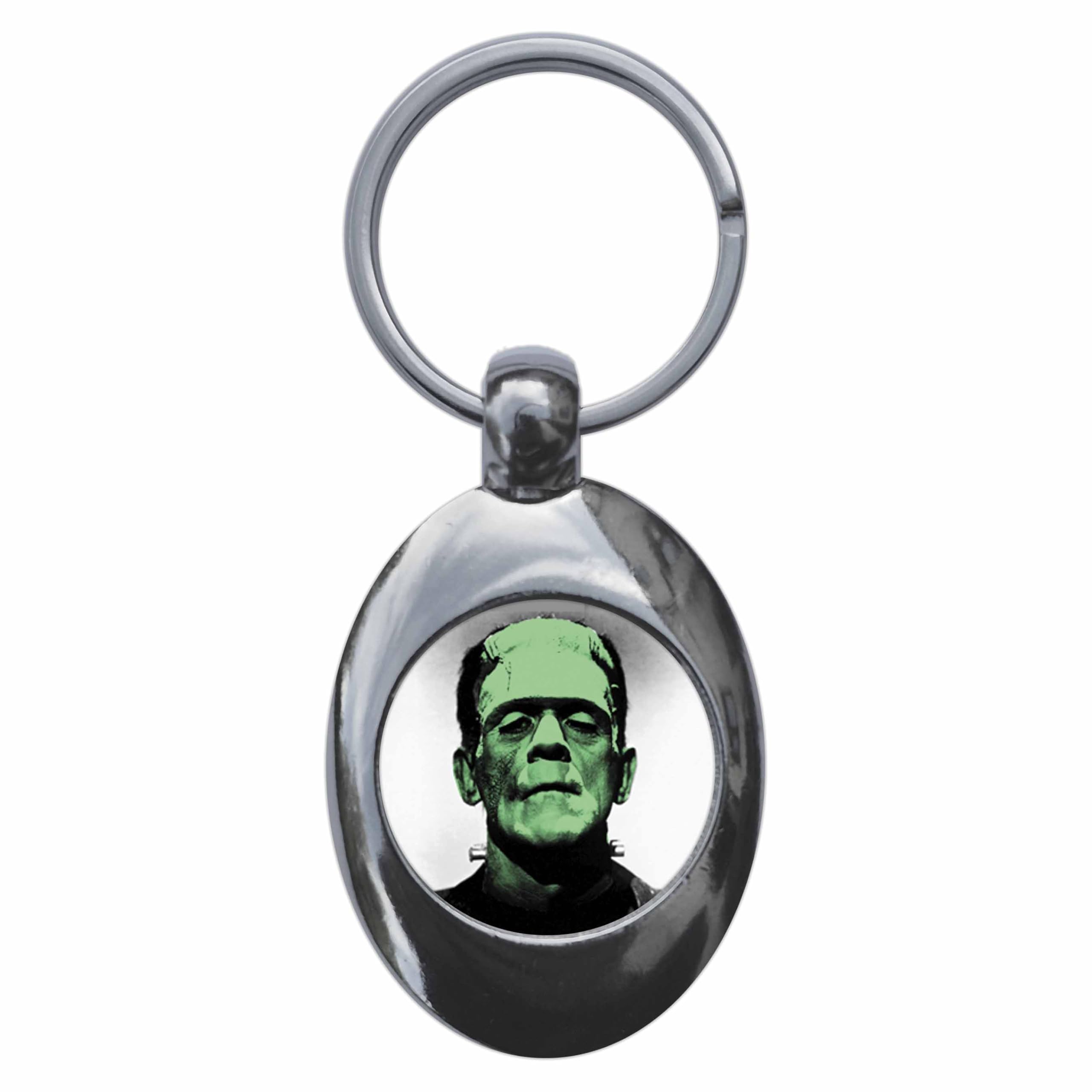 Ozorath Frankenstein's Monster Keyring Keychain Key Ring Chain With Trolley Coin