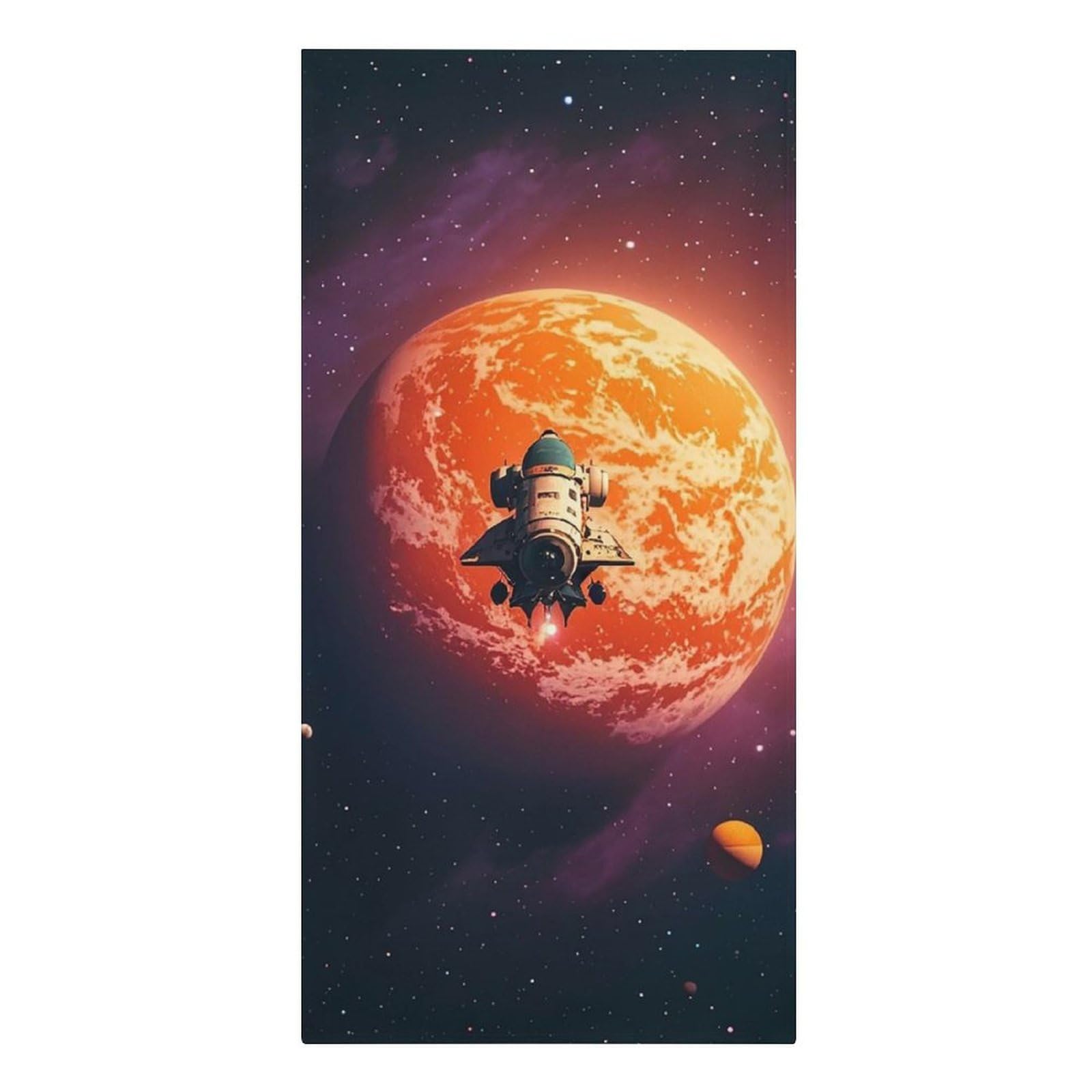 QMNLKH Sunset in Outer Space Beach Towel for Women, Large Microfiber Pool Towel for Men, Absorbent Swim Towels for Home, Lightweight Bath Towels for Camping, Yoga, 30.3"x61.4"
