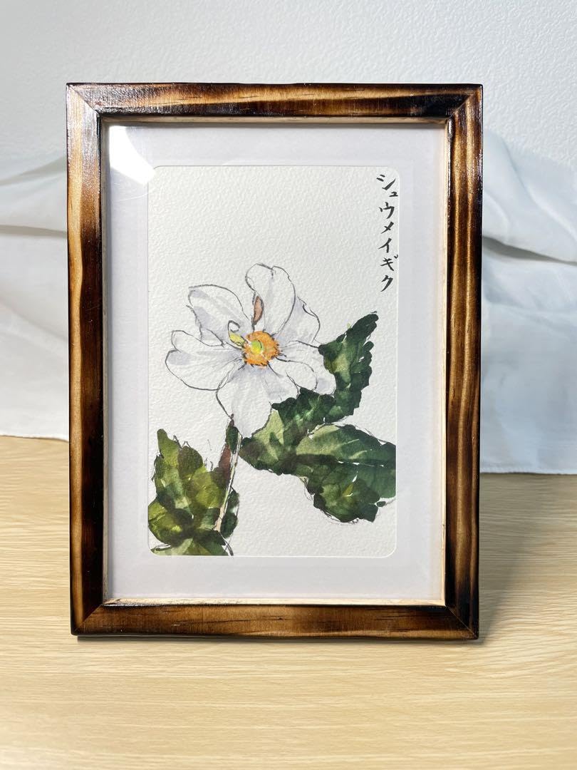 Amazon.co.jp: 絵画 秋明菊 花 アンティーク調 : ホーム＆キッチン