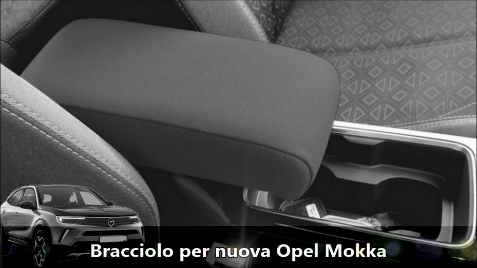 Bracciolo Per Opel Mokka 2021 - Ecopelle Nero, Ribaltabile, Made In Italy - Foto 12