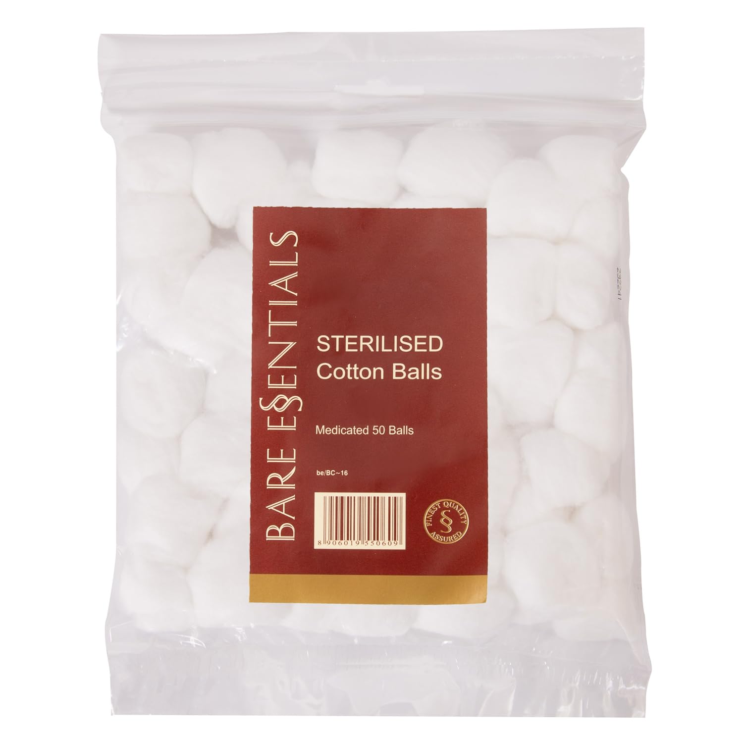 Bare Essentials Sterlised Cotton Balls (50 balls)
