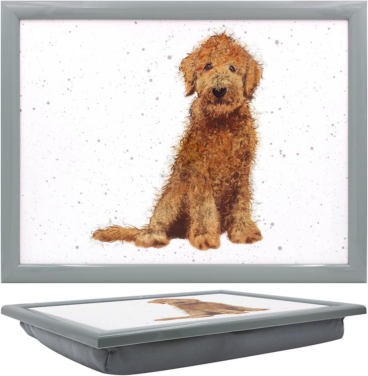Tamersgifts Cockerpoo Laptray Cushioned Laptrays Lap Tray Tv Dinner Bean Bag Padded Cushion Gift (Cockerpoo Laptray) 43Cm