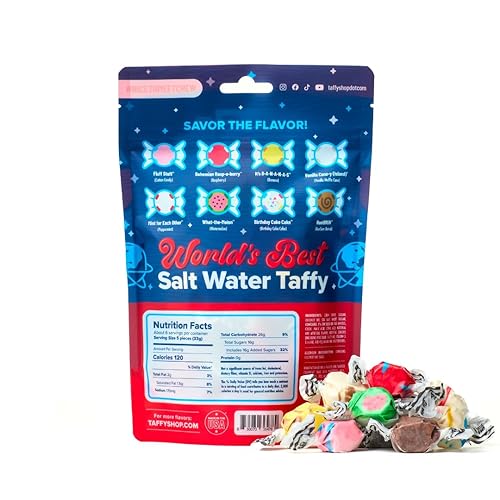 Miniatura 3 de Taffy Shop World's Best Taffy - Lote pequeño, súper suave y dulce, fabricado en los Estados Unidos, sin gluten, sin soja, sin maní, personal (7